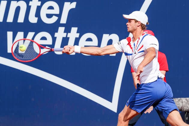 TENNIS - ATP, Tennis Herren Generali Open 2020 KITZBUEHEL,AUSTRIA,10.SEP.20 -TENNIS - ATP World Tour, Generali Open 2020. Image shows Yannick Hanfmann (GER). GEPAxpictures xPatrickxSteiner