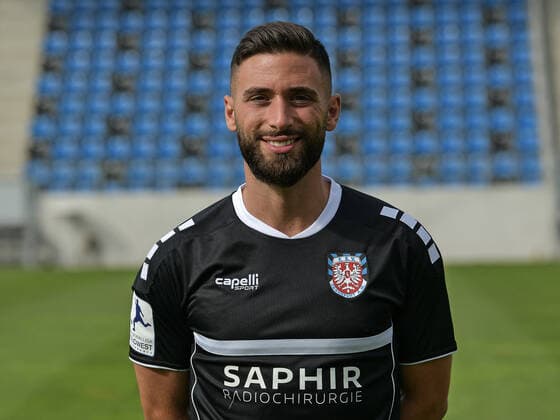 10.09.2020, xjhx, Fussball Regionalliga Suedwest, FSV Frankfurt - Fototermin 2020 21 emspor, v.l. Ihab Dawiche (FSV Frankfurt) Frankfurt am Main