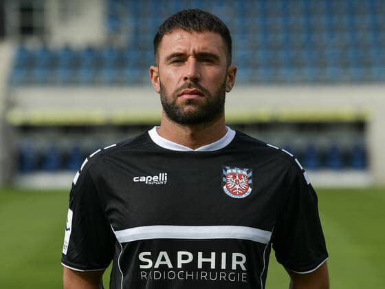 10.09.2020, xjhx, Fussball Regionalliga Suedwest, FSV Frankfurt - Fototermin 2020 21 emspor, v.l. Muhamed Alawie (FSV Frankfurt) Frankfurt am Main