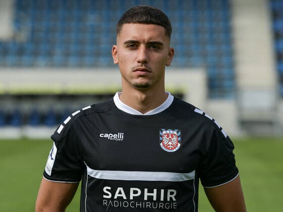10.09.2020, xjhx, Fussball Regionalliga Suedwest, FSV Frankfurt - Fototermin 2020 21 emspor, v.l. Emir Sejdovic (FSV Frankfurt) Frankfurt am Main