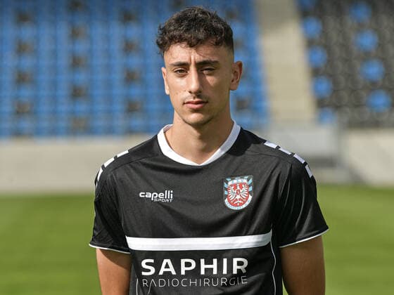 10.09.2020, xjhx, Fussball Regionalliga Suedwest, FSV Frankfurt - Fototermin 2020 21 emspor, v.l. Demyan Imek (FSV Frankfurt) Frankfurt am Main