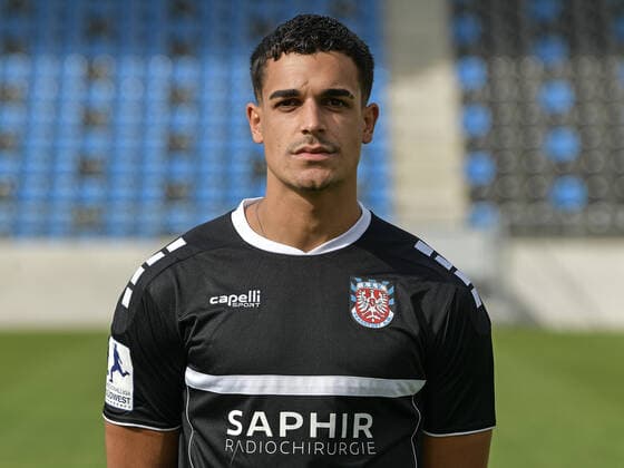10.09.2020, xjhx, Fussball Regionalliga Suedwest, FSV Frankfurt - Fototermin 2020 21 emspor, v.l. Adrian Schulze-Solano (FSV Frankfurt) Frankfurt am Main