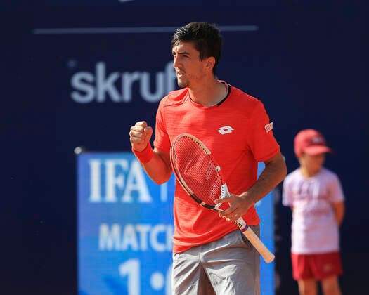 Sebastian Ofner (AUT) macht die Faust und jubelt, Jubel, Freude, Emotion Tennis - Generali Open Kitzbuehel 2020 - ATP, Tennis Herren 250 - Kitzbuehler Tennis Club - Kitzbuehel - Tirol - Oesterreich - 10 September 2020. Copyright: xJuergenxHasenkopfx