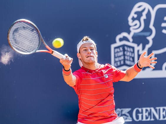 10.09.2020, Sportpark, Kitzbuehel, AUT, ATP, Tennis Herren Tour, Generali Open Kitzbuehel, im Bild Diego Schwartzman (ARG) Diego Schwartzman of Argentina during the Generali Open Tennis Tournament of the ATP Tour at the Sportpark in Kitzbuehel, Austria on 2020 09 10. Kitzbuehel