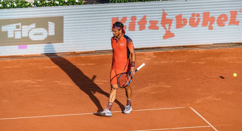 10.09.2020, Sportpark, Kitzbuehel, AUT, ATP, Tennis Herren Tour, Generali Open Kitzbuehel, im Bild Fabio Fognini (ITA) Fabio Fognini of Italy during the Generali Open Tennis Tournament of the ATP Tour at the Sportpark in Kitzbuehel, Austria on 2020 09 10. Kitzbuehel