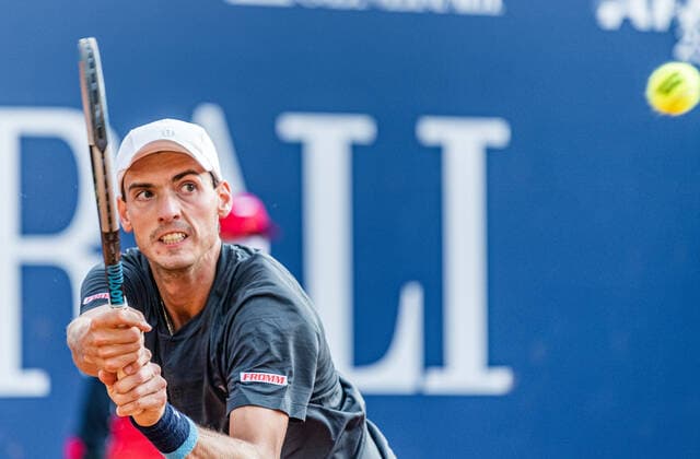 10.09.2020, Sportpark, Kitzbuehel, AUT, ATP, Tennis Herren Tour, Generali Open Kitzbuehel, im Bild Marc Andrea Huesler (SUI) Marc Andrea Huesler of Switzerland during the Generali Open Tennis Tournament of the ATP Tour at the Sportpark in Kitzbuehel, Austria on 2020 09 10. Kitzbuehel