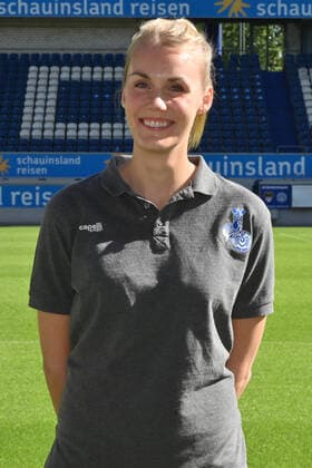 Teammanagerin Katharina Günther; MSV Duisburg; 3. Liga, Porträttermin 2020 2021 Duisburg Schauinsland Arena Nordrhein-Westfalen Deutschland