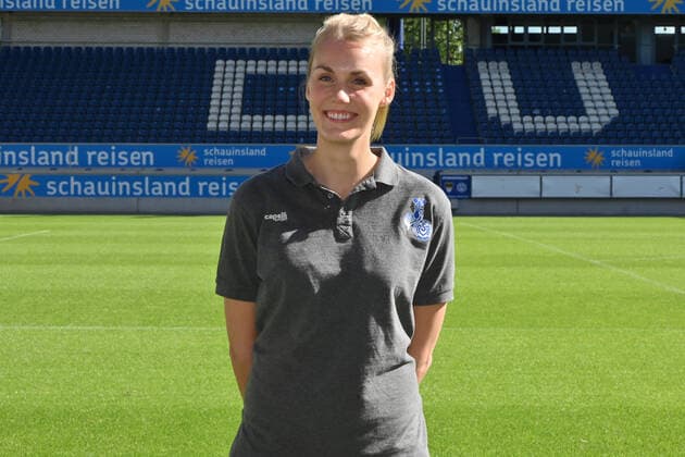 Teammanagerin Katharina Günther; MSV Duisburg; 3. Liga, Porträttermin 2020 2021 Duisburg Schauinsland Arena Nordrhein-Westfalen Deutschland