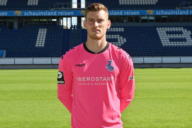 Torwart Leo Weinkauf; MSV Duisburg; 3. Liga, Porträttermin 2020 2021 Duisburg Schauinsland Arena Nordrhein-Westfalen Deutschland