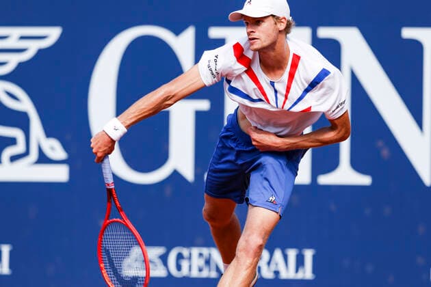 TENNIS - ATP, Tennis Herren Generali Open 2020 KITZBUEHEL,AUSTRIA,11.SEP.20 -TENNIS - ATP World Tour, Generali Open 2020. Image shows Yannick Hanfmann (GER). GEPAxpictures xPatrickxSteiner