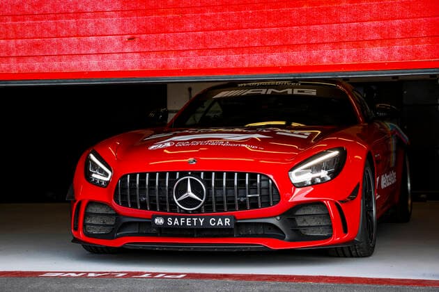 Motorsports: FIA Formula One World Championship, WM, Weltmeisterschaft 2020, Grand Prix of Toscana, F1 Safety Car, Mercedes-AMG GT R with new red livery Mugello Italy