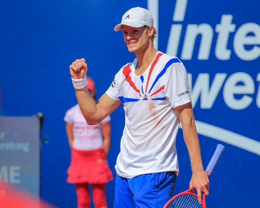 Yannick Hanfmann (GER) macht die Faust und jubelt, Jubel, Freude, Emotion Tennis - Generali Open Kitzbuehel 2020 - ATP, Tennis Herren 250 - Kitzbuehler Tennis Club - Kitzbuehel - Tirol - Oesterreich - 11 September 2020. Copyright: xJuergenxHasenkopfx