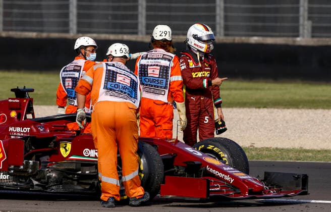Motorsports: FIA Formula One World Championship, WM, Weltmeisterschaft 2020, Grand Prix of Tuscany, 5 Sebastian Vettel (GER, Scuderia Ferrari Mission Winnow), Scarperia Italy