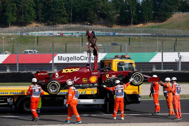 Motorsports: FIA Formula One World Championship, WM, Weltmeisterschaft 2020, Grand Prix of Tuscany, Car of 5 Sebastian Vettel (GER, Scuderia Ferrari Mission Winnow), Scarperia Italy