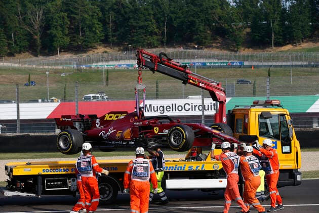 Motorsports: FIA Formula One World Championship, WM, Weltmeisterschaft 2020, Grand Prix of Tuscany, Car of 5 Sebastian Vettel (GER, Scuderia Ferrari Mission Winnow), Scarperia Italy