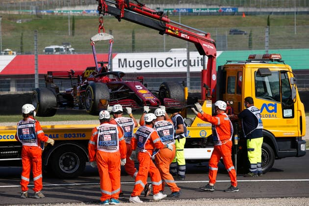 Motorsports: FIA Formula One World Championship, WM, Weltmeisterschaft 2020, Grand Prix of Tuscany, Car of 5 Sebastian Vettel (GER, Scuderia Ferrari Mission Winnow), Scarperia Italy