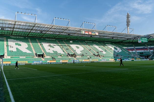 SOCCER - BL, Rapid vs Admira VIENNA,AUSTRIA,11.SEP.20 - SOCCER - tipico Bundesliga, SK Rapid Wien vs FC Admira Wacker Moedling. Image shows an overview of the Allianz Stadion. GEPAxpictures xJohannesxFriedl