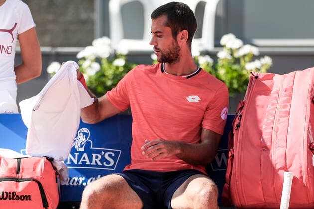 TENNIS - ATP, Tennis Herren Generali Open 2020 KITZBUEHEL,AUSTRIA,12.SEP.20 -TENNIS - ATP World Tour, Generali Open 2020. Image shows Laslo Djere (SRB). GEPAxpictures xPatrickxSteiner