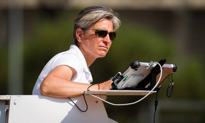 September 12, 2020, Rome, ITALY: Marija Cicak in action during the first qualifications round at the 2020 Internazionali BNL d Italia WTA, Tennis Damen Premier 5 tennis tournament Rome ITALY - ZUMAa181 20200912_zaa_a181_011 Copyright: xRobxPrangex