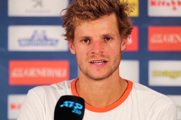 TENNIS - ATP, Tennis Herren Generali Open 2020 KITZBUEHEL,AUSTRIA,12.SEP.20 -TENNIS - ATP World Tour, Generali Open 2020. Image shows Yannick Hanfmann (GER) during an interview. GEPAxpictures xPatrickxSteiner