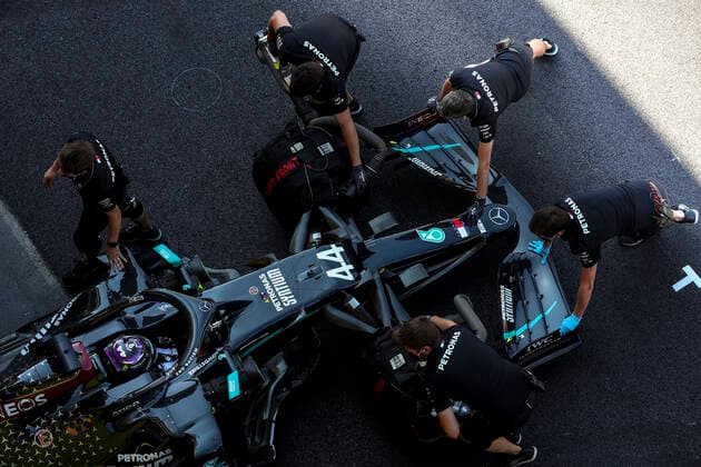 Motorsports: FIA Formula One World Championship, WM, Weltmeisterschaft 2020, Grand Prix of Tuscany Motorsports: FIA Formula One World Championship 2020, Grand Prix of Tuscany, 44 Lewis Hamilton (GBR, Mercedes-AMG Petronas Formula One Team),
