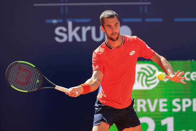 Laslo Djere Tennis - Generali Open Kitzbuehel 2020 - ATP, Tennis Herren 250 - Kitzbuehler Tennis Club - Kitzbuehel - Tirol - Oesterreich - 12 September 2020. Copyright: xJuergenxHasenkopfx