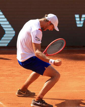 Yannick Hanfmann (GER) jubelt nach dem Sieg, Jubel, Freude, Emotion Tennis - Generali Open Kitzbuehel 2020 - ATP, Tennis Herren 250 - Kitzbuehler Tennis Club - Kitzbuehel - Tirol - Oesterreich - 12 September 2020. Copyright: xJuergenxHasenkopfx