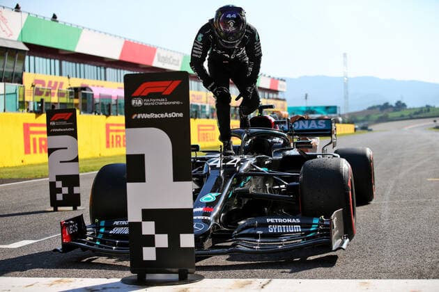 Motorsports: FIA Formula One World Championship, WM, Weltmeisterschaft 2020, Grand Prix of Tuscany Motorsports: FIA Formula One World Championship 2020, Grand Prix of Tuscany, 44 Lewis Hamilton (GBR, Mercedes-AMG Petronas Formula One Team),