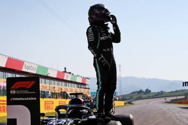 Motorsports: FIA Formula One World Championship, WM, Weltmeisterschaft 2020, Grand Prix of Tuscany Motorsports: FIA Formula One World Championship 2020, Grand Prix of Tuscany, 44 Lewis Hamilton (GBR, Mercedes-AMG Petronas Formula One Team),