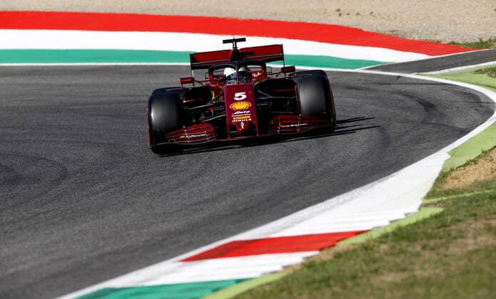 Motorsports: FIA Formula One World Championship, WM, Weltmeisterschaft 2020, Grand Prix of Tuscany, 5 Sebastian Vettel (GER, Scuderia Ferrari Mission Winnow), Scarperia Italy