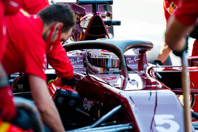 Motorsports: FIA Formula One World Championship, WM, Weltmeisterschaft 2020, Grand Prix of Tuscany Motorsports: FIA Formula One World Championship 2020, Grand Prix of Tuscany, 5 Sebastian Vettel (GER, Scuderia Ferrari Mission Winnow),