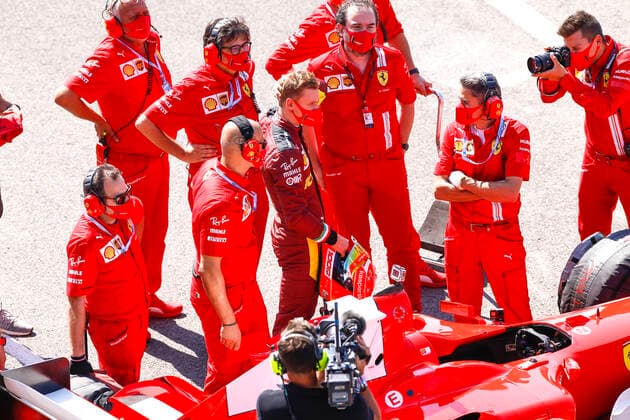 Motorsports: FIA Formula One World Championship, WM, Weltmeisterschaft 2020, Grand Prix of Tuscany, Mick Schumacher (GER) prepares to drive the Ferrari F2004 of his father Michael Schumacher Scarperia Italy