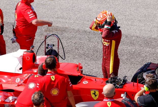 Motorsports: FIA Formula One World Championship, WM, Weltmeisterschaft 2020, Grand Prix of Tuscany, Mick Schumacher (GER) prepares to drive the Ferrari F2004 of his father Michael Schumacher Scarperia Italy