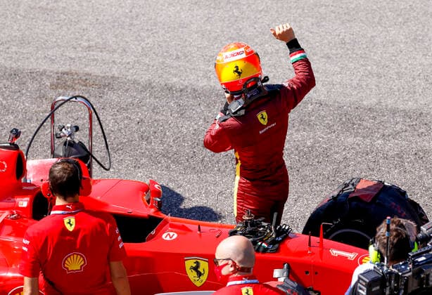 Motorsports: FIA Formula One World Championship, WM, Weltmeisterschaft 2020, Grand Prix of Tuscany, Mick Schumacher (GER) prepares to drive the Ferrari F2004 of his father Michael Schumacher Scarperia Italy