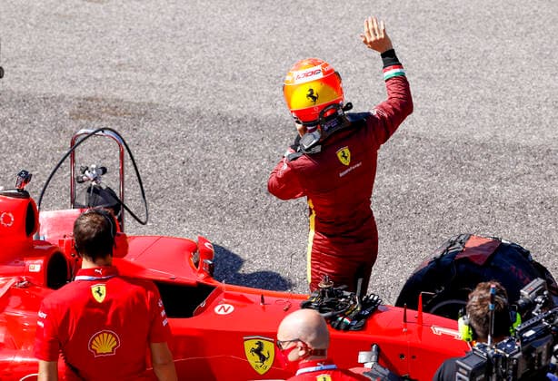 Motorsports: FIA Formula One World Championship, WM, Weltmeisterschaft 2020, Grand Prix of Tuscany, Mick Schumacher (GER) prepares to drive the Ferrari F2004 of his father Michael Schumacher Scarperia Italy