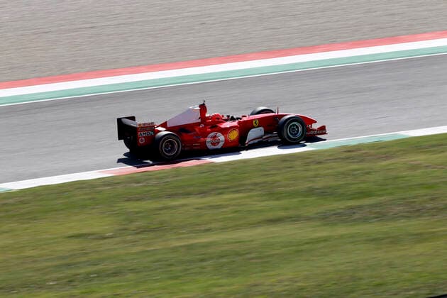 Motorsports: FIA Formula One World Championship, WM, Weltmeisterschaft 2020, Grand Prix of Tuscany, Mick Schumacher (GER) drives the Ferrari F2004 of his father Michael Schumacher Scarperia Italy