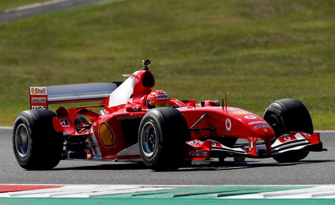 Motorsports: FIA Formula One World Championship, WM, Weltmeisterschaft 2020, Grand Prix of Tuscany, Mick Schumacher (GER) drives the Ferrari F2004 of his father Michael Schumacher Scarperia Italy