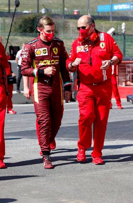 Motorsports: FIA Formula One World Championship, WM, Weltmeisterschaft 2020, Grand Prix of Tuscany, Mick Schumacher (GER) prepares to drive the Ferrari F2004 of his father Michael Schumacher Scarperia Italy