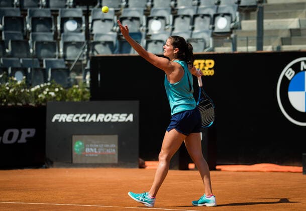 September 13, 2020, Rome, ITALY: Julia Goerges of Germany during practice at the 2020 Internazionali BNL d Italia WTA, Tennis Damen Premier 5 tennis tournament Rome ITALY - ZUMAa181 20200913_zaa_a181_100 Copyright: xRobxPrangex