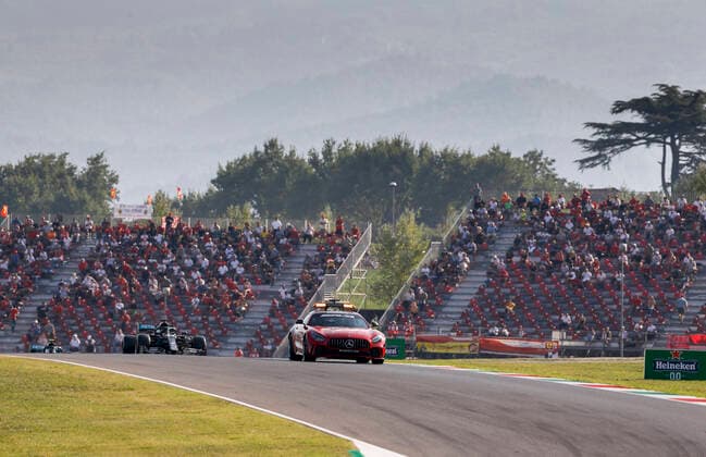Motorsports: FIA Formula One World Championship, WM, Weltmeisterschaft 2020, Grand Prix of Tuscany, F1 Safety Car, Mercedes-AMG GT R Scarperia Italy