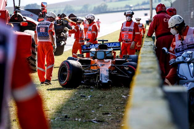 Motorsports: FIA Formula One World Championship, WM, Weltmeisterschaft 2020, Grand Prix of Tuscany, Car of 55 Carlos Sainz (ESP, McLaren F1 Team), Scarperia Italy