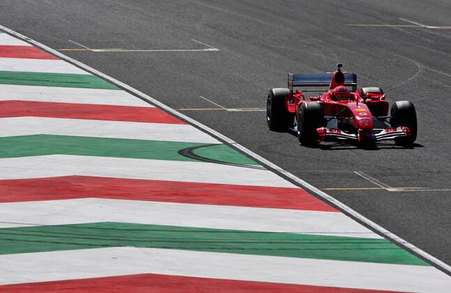 Motorsports: FIA Formula One World Championship, WM, Weltmeisterschaft 2020, Grand Prix of Tuscany Motorsports: FIA Formula One World Championship 2020, Grand Prix of Tuscany, Mick Schumacher (GER) drives the Ferrari F2004 of his father Michael Schumacher