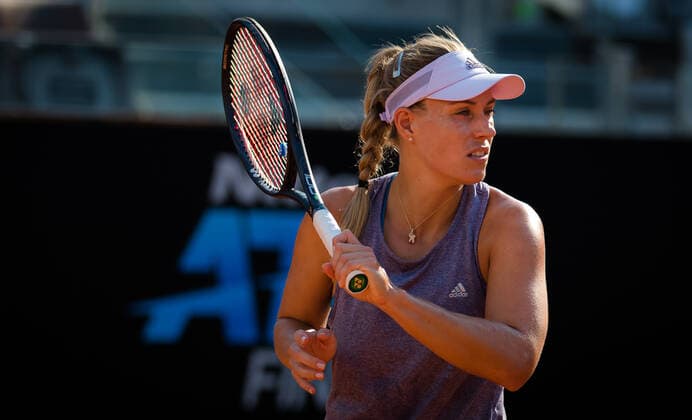 September 13, 2020, Rome, ITALY: Angelique Kerber of Germany during practice at the 2020 Internazionali BNL d Italia WTA, Tennis Damen Premier 5 tennis tournament Rome ITALY - ZUMAa181 20200913_zaa_a181_309 Copyright: xRobxPrangex