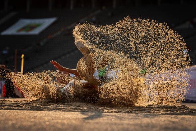 Bilder des Jahres 2020, Sport 09 September Sport Themen der Woche KW37 Leichtathletik Berlin 13.09.2020 ISTAF Berlin Weitsprung Maryna Bekh-Romanchuk (UKR) *** Athletics Berlin 13 09 2020 ISTAF Berlin Long Jump Maryna Bekh Romanchuk UKR