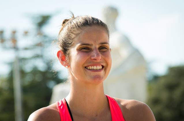 September 13, 2020, Rome, ITALY: Julia Goerges of Germany during a video shoot at the 2020 Internazionali BNL d Italia WTA, Tennis Damen Premier 5 tennis tournament Rome ITALY - ZUMAa181 20200913_zaa_a181_344 Copyright: xRobxPrangex