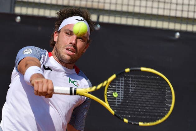 Photo Alfredo Falcone - LaPresse 14 09 2020 Roma (Italy) Tennis Jozef Kovalik (svk vs Marco Cecchinato (ita) Internazionali BNL d Italia 2020 In the pic:Marco Cecchinato  Copyright: xAlfredoxFalcone LaPressex