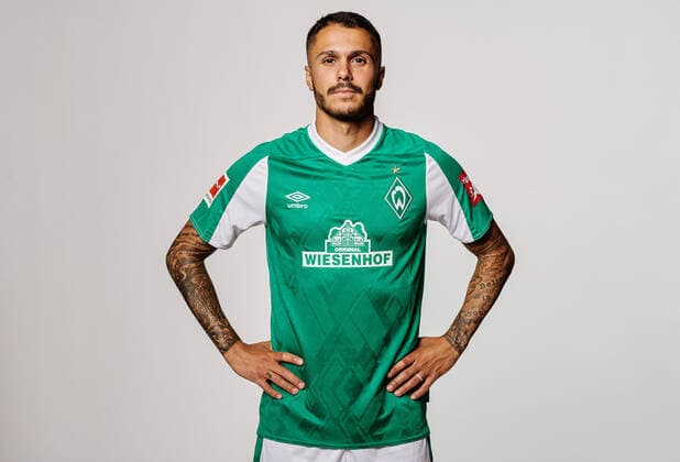 Portraitstermin Werder Bremen Leonardo Bittencourt (Werder Bremen 10) ; Werder Bremen; 1.BL, Porträttermin 2020 2021