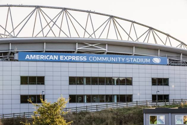 Brighton and Hove Albion v Chelsea Premier League 14 09 2020. General view of the outside of the American Express Stadium ahead of the Premier League match between Brighton and Hove Albion and Chelsea at the American Express Community Stadium, Brighton and Hove, England on 14 September 2020. Brighton and Hove American Express Community Stadium East Sussex England Editorial use only DataCo restrictions apply See , Copyright: xJanexStokesx PSI-10543-0003