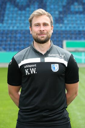 Videoanalyst Kevin Waliczek (1. FC Magdeburg) - 3. Liga Saison 2020-2021 3. Liga Portraittermin 2020 2021 offizieller Fototermin 1. FC Magdeburg in der MDCC Arena in Magdeburg - Porträt, Portrait,Deutschland, Fussball, Mann, Maenner,GER,10.09.2020