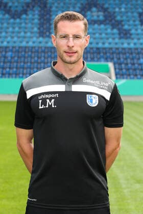 Athletiktrainer Lars Mertelmeyer (1. FC Magdeburg) - 3. Liga Saison 2020-2021 3. Liga Portraittermin 2020 2021 offizieller Fototermin 1. FC Magdeburg in der MDCC Arena in Magdeburg - Porträt, Portrait,Deutschland, Fussball, Mann, Maenner,GER,10.09.2020